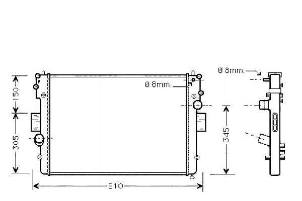 фото №2, Радіаторів iveco води daily 99- valeo