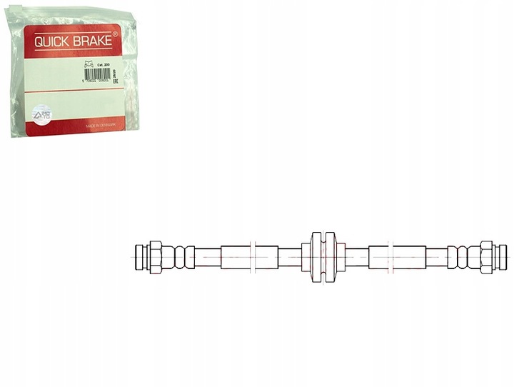 фото №1, Шланг тормозной гибкий перед l/p alfa romeo 159 brera 1.8-3.2