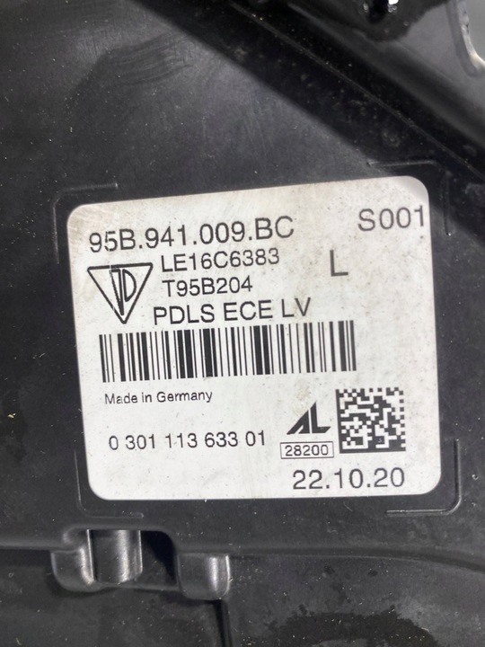 фото №16, Porsche macan 95b 2021 лампа передня 95b941009