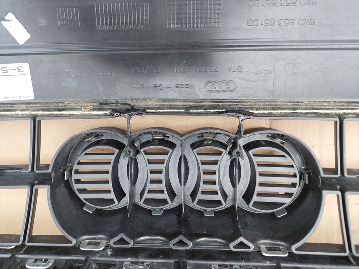 фото №10, Audi a4 b9 8w0 рестайлинг 2019- решётка решётка радиатора радиатор 8w0853651dd 8w0853651db