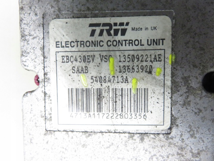 фото №6, Насос abs saab 9-3 ii 13509221ae 13663920 54084713a