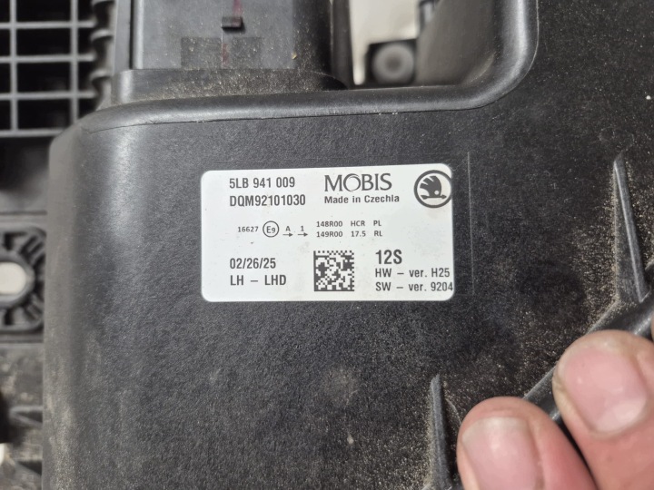 фото №9, Skoda elroq 5l 5lb 24- фара левая перед передняя полный led 5lb941009