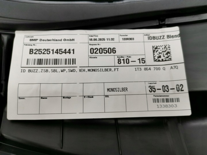 фото №11, Капот крышка двигателя vw id. buzz 1t3854700q la7q новый оригинальная запчасть