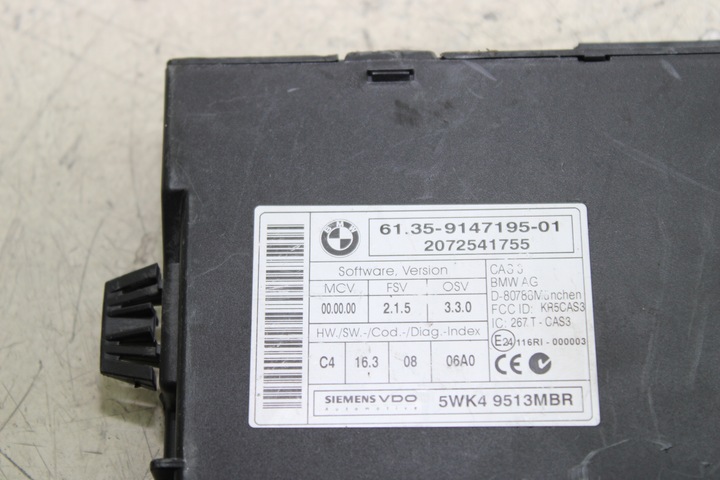 фото №2, Модуль cas 9147175 bmw e87 116i cas блок керування