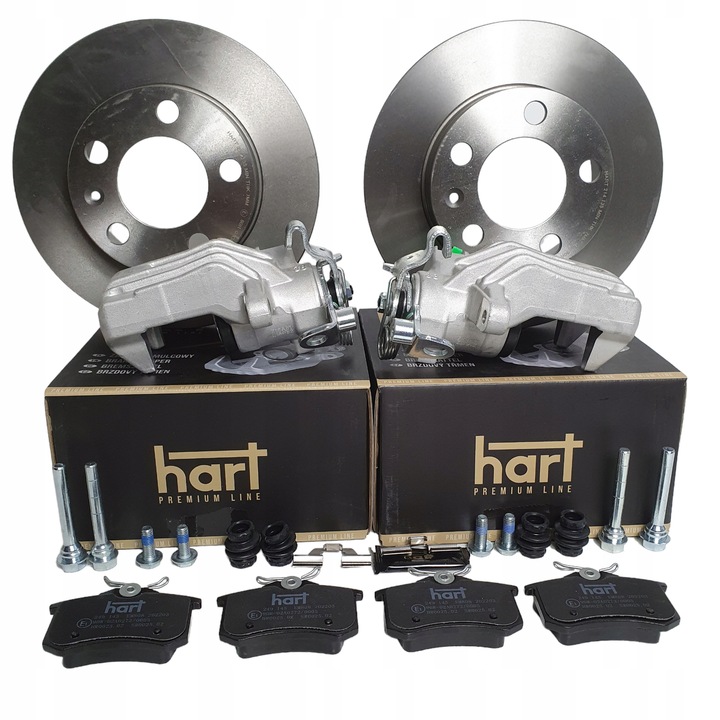 фото №1, Супорт зад праві+ лівий гальмівні колодки диски golf iv leon octavia