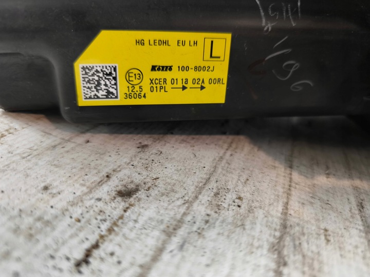 фото №10, Nissan qashqai iii 2021-2025 лампа левая полный led j12 - европа