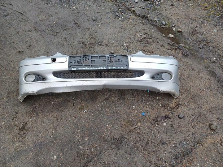 фото №15, Mercedes c-klasa w203 бампер перед 744 pdc серебряный