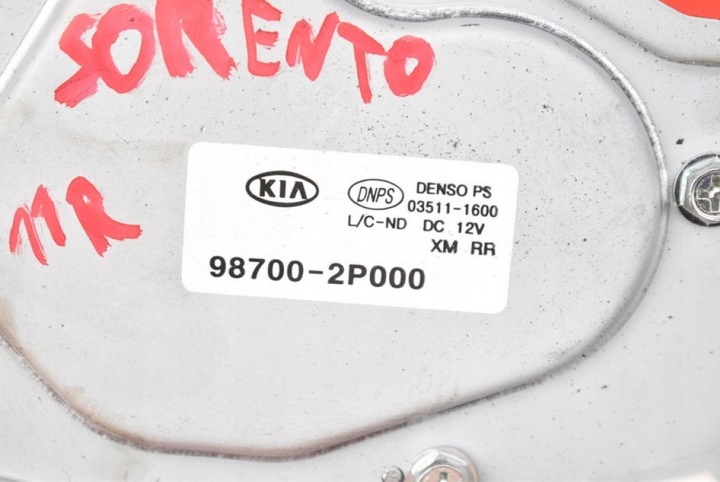 фото №9, Двигунчик двірники зад 98700-2p00 kia sorento 2 ii 09-14