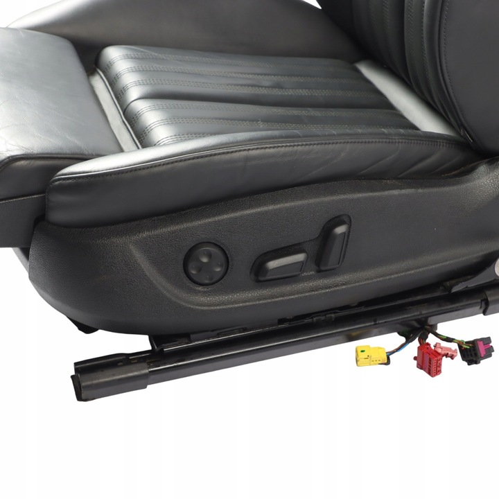 фото №9, Audi a7 4g переднее сиденье sport левый s-line с подогревом память кожа soul чёрный