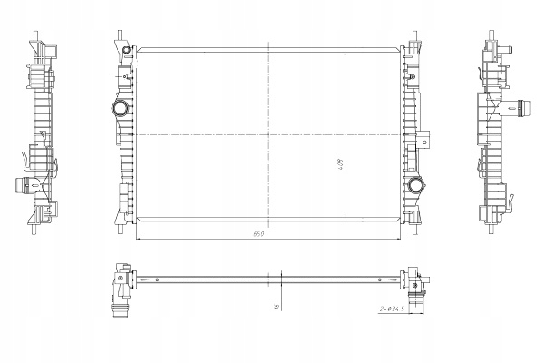 фото №2, Радіаторів двигуна води ds ds 4 ii ds 7 citroen berlingo berlingo