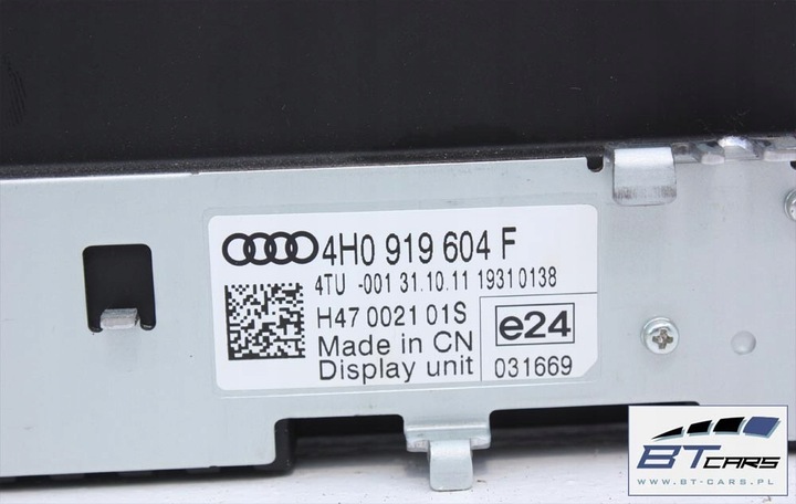 фото №7, Audi a8 монитор 8'' дисплей 8 дюймов 4h0919604f 4h0919604c 4h0919604d