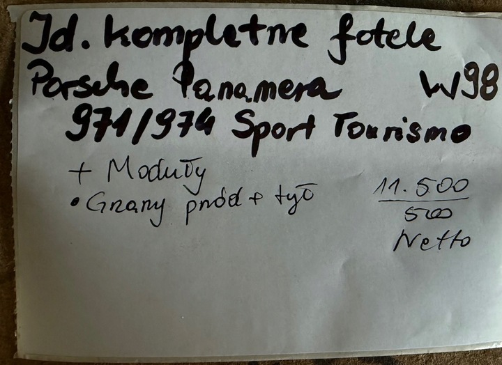 фото №16, Ідеальні kpl сидіння комфорт porsche panamera 971 / 974 sport tourismo 1