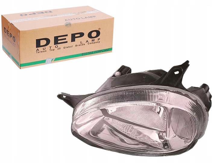 фото №1, Фара h4 электрический opel combo b corsa b 03