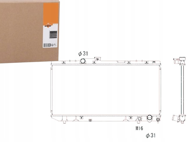 фото №1, Nrf радиаторов двигателя 130079 to2142 1153021 8mk376