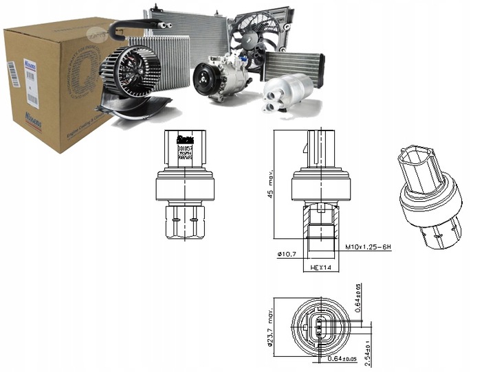 фото №16, Nissens 301057 переключатель давлений, кондиционер