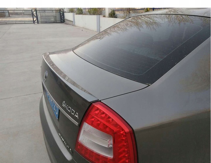 фото №9, Спойлер спойлер na крышка багажника skoda octavia ii 1z 2006-2014 з абс чёрный блеск