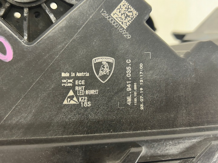 фото №15, Lamborghini urus лампа левая правая перед полный led фара фара оригинальный номер kpl