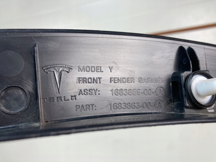 фото №10, Планка накладка крила лівого передньої tesla y