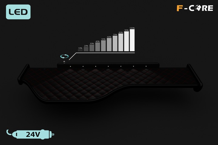 фото №5, Полка tir daf xf 106 14- eko-skóry кожа pik led