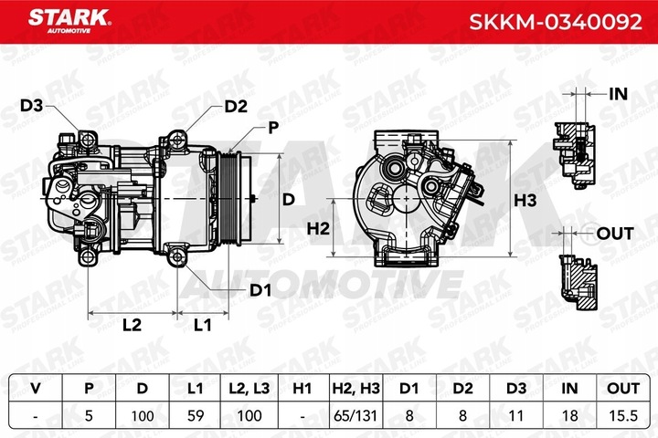 фото №8, Stark skkm-0340092 компрессор кондиционера 6seu16c pag 46