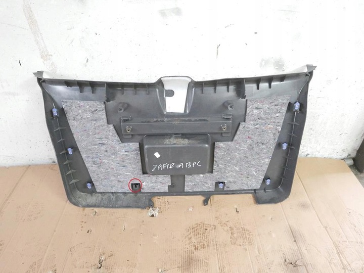 фото №7, Захист оббивка кришки зад opel zafira b ii fl 08-14