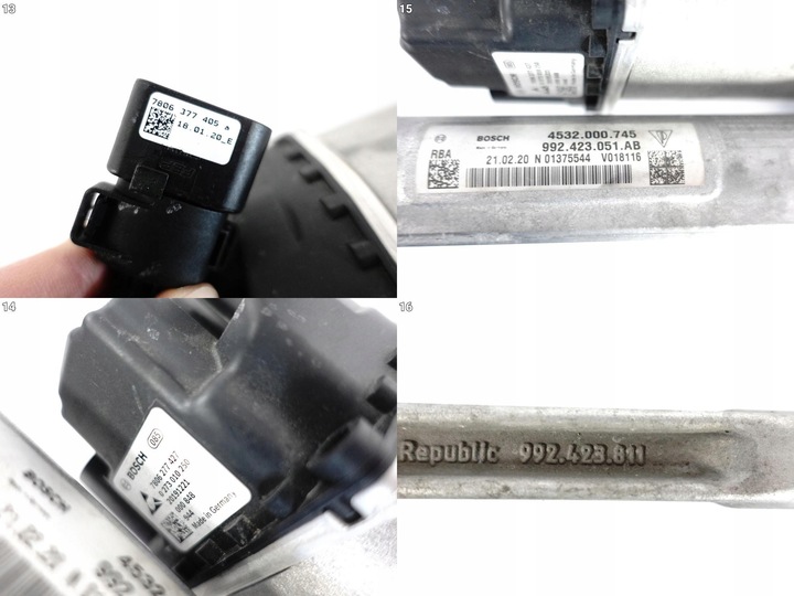 фото №11, Porsche 992 911 turbo gts 19- система трансмісія рейка рульового управління