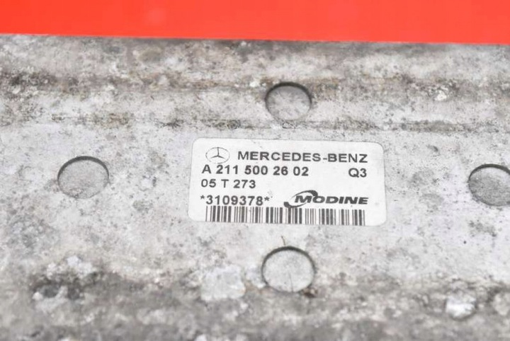 фото №5, Радіаторів інтеркулер a2115002602 mercedes e-klasa w211 3.0 cdi 224 km