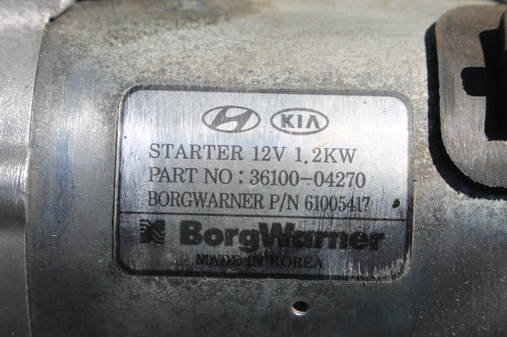 фото №7, Стартер 36100-04270 kia rio iv 1.0 t-gdi 17-23