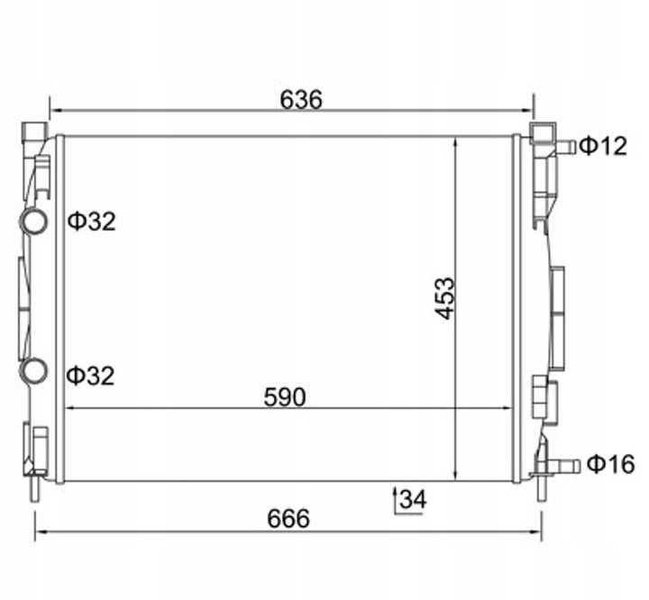 фото №1, Hart радіаторів megane 1.9dci 02- 606 444
