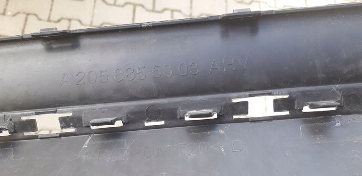 фото №6, Спойлер дифузор бампера зад mercedes c w205 купе a2058855803