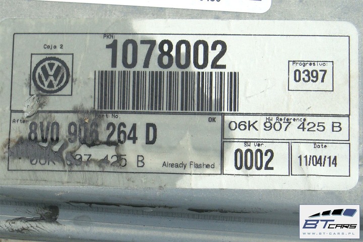 фото №6, Vw golf 7 vii універсал комп'ютер двигуна блок керування модуль 1.8 tfsi 06k907425b 8v