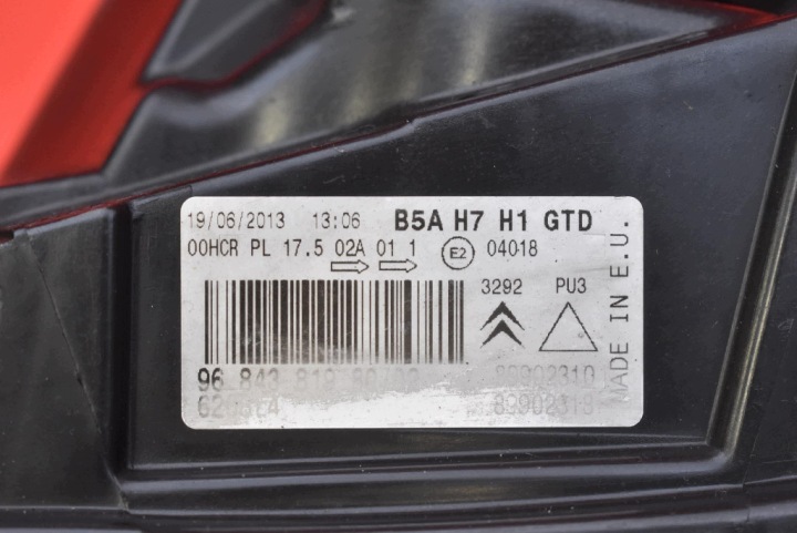 фото №13, Фара ліве фара передня eu 9684381980 citroen c4 1 i рестайлінг 08-11