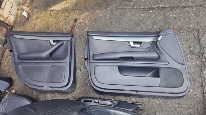 фото №10, Сидіння диван оббивка обшивки audi a4 b6 b7 sedan темно-синя шкіра maritim