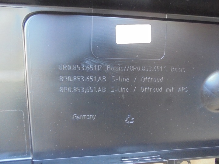 фото №9, Новий ori оригінальний номер решітка радіатора решітка перед audi q5 ii рестайлінг fl s-line 8r0853651ab t94