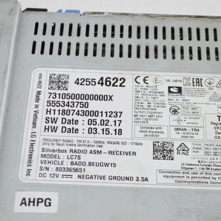 фото №7, Opel astra k 2018 панель / радиопроигрыватель cd/dvd/gps