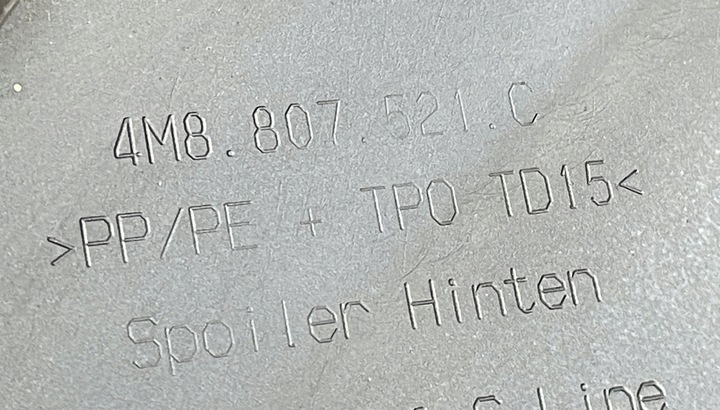 фото №9, Audi q8 4m8 s-line спойлер бампера зад 4m8807521c