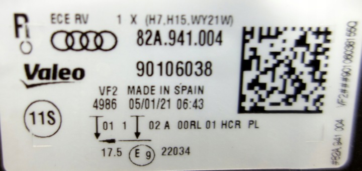 фото №14, Audi a1 82a941004 2018- лампы перед передние