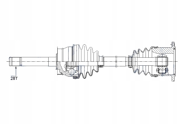 фото №10, Nty піввісь привідна nissan terrano i 2.4i 2.7td 87-96 pick-up d21