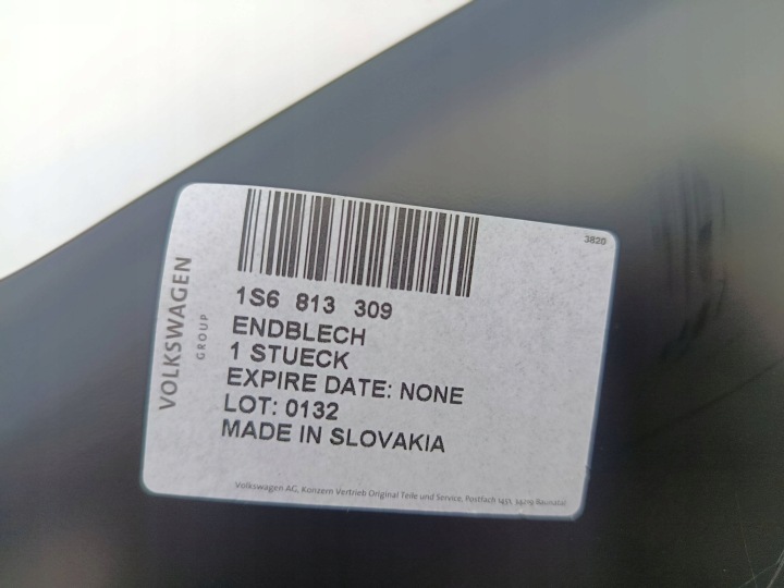 фото №7, Обшивка ремня pas зад заднего усилитель volkswagen up citigo 1s6813309