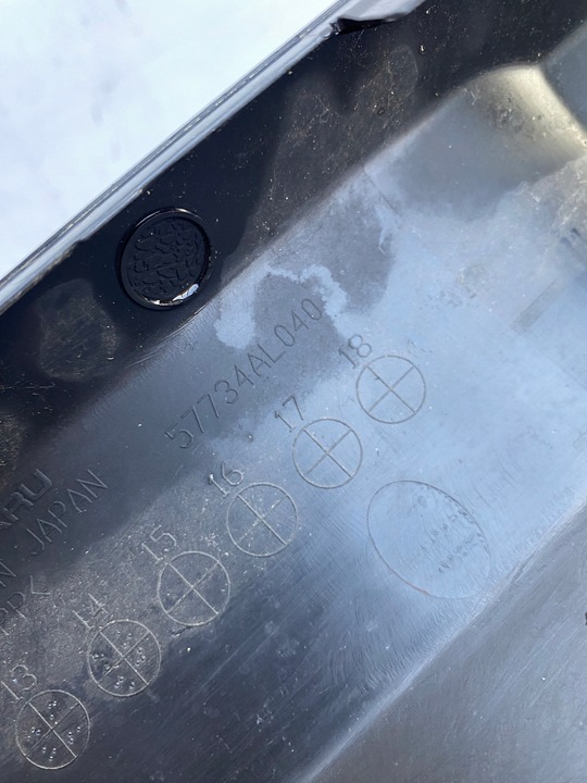 фото №9, Subaru outback 16- спойлер накладка бампера зад 57734al040