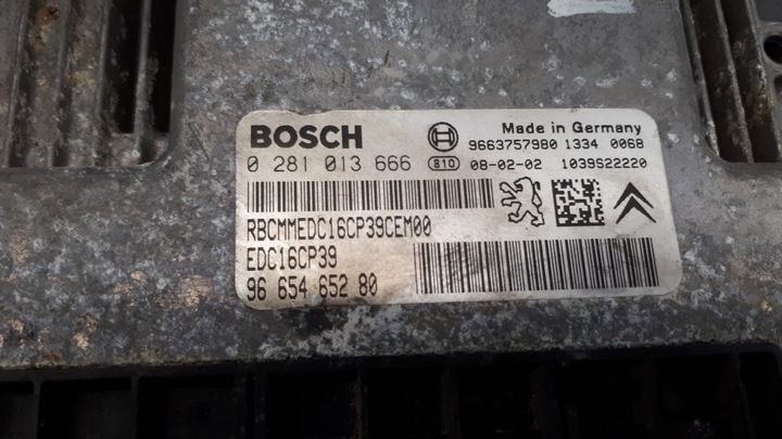 фото №12, 9665465280 блок управления двигателя citroen c-crosser 2.2hdi 2010r