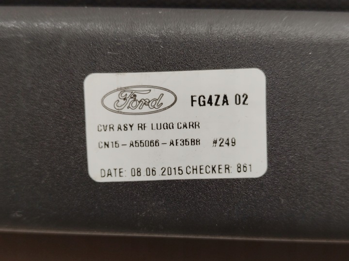 фото №8, Ford ecosport ii ролета багажника оригинал cn15-a55066