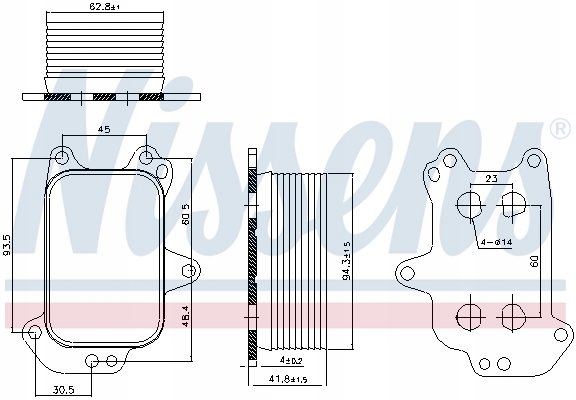 фото №8, Nissens 90966 радіаторів масла, масло двигунний