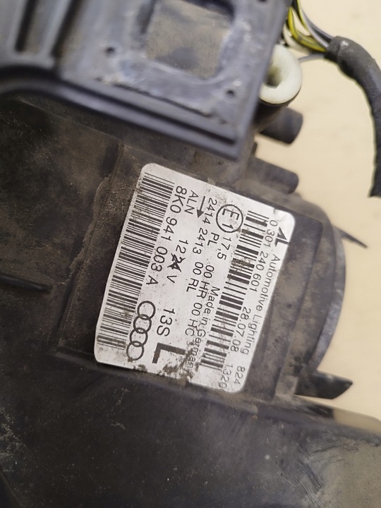 фото №8, Лампа ліва перед передня audi a4 b8 роки 2008-2011 англійська