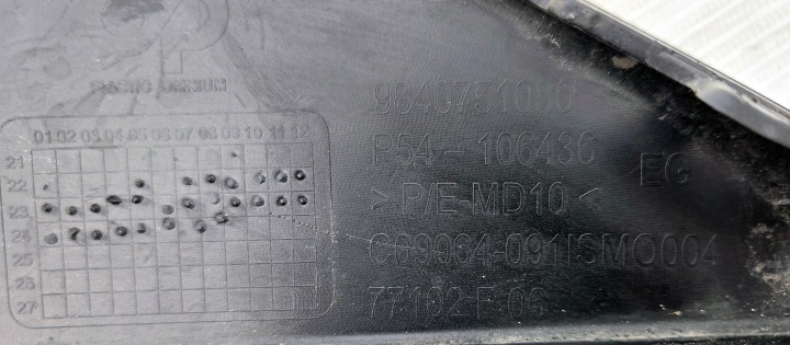 фото №8, Peugeot 408 ii решётка бампера левая перед pdc 9840751080 px-8487