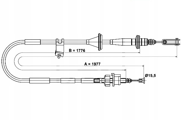 фото №2, Ate 24.3728-2001.2 cięgło, управление сцепление