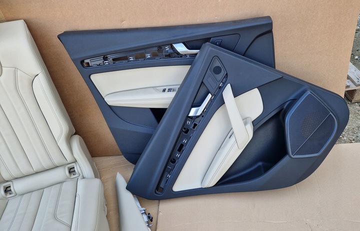 фото №5, Сиденья диван обшивки audi q5 рестайлинг 80a кожа электрика подогрев jak новое