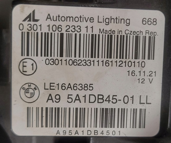 фото №14, Bmw 3 g20 g21 led фара лампа ліва передня перед