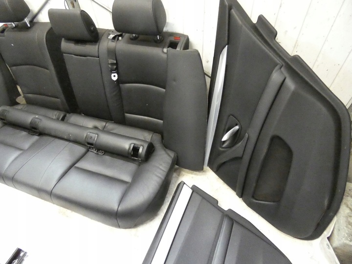 фото №9, Bmw f11 сидіння диван чорна шкіра підігрів uk обшивка дверей