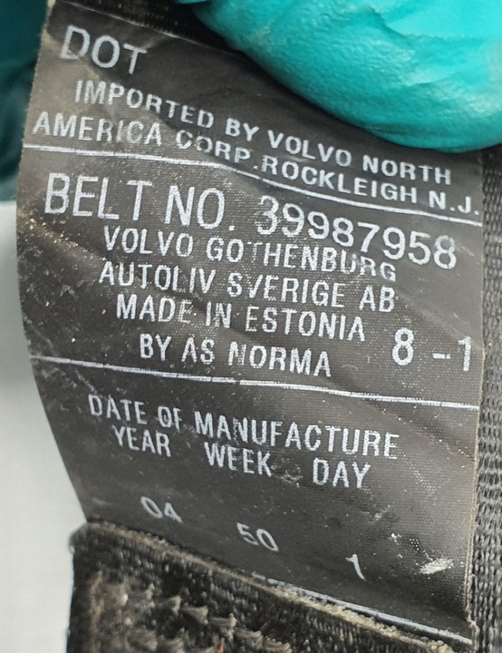 фото №3, Pas натяжитель левый зад volvo s80 i 39987958